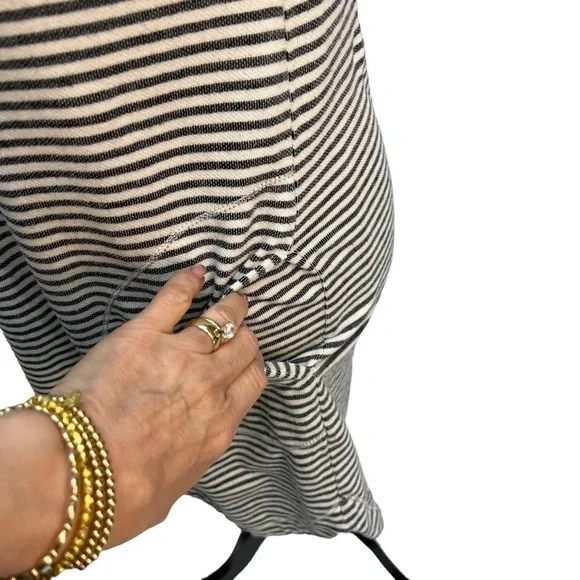 MAX Studio Striped Short Sleeve T-Shirt Dress Size S - Picture 7 of 11